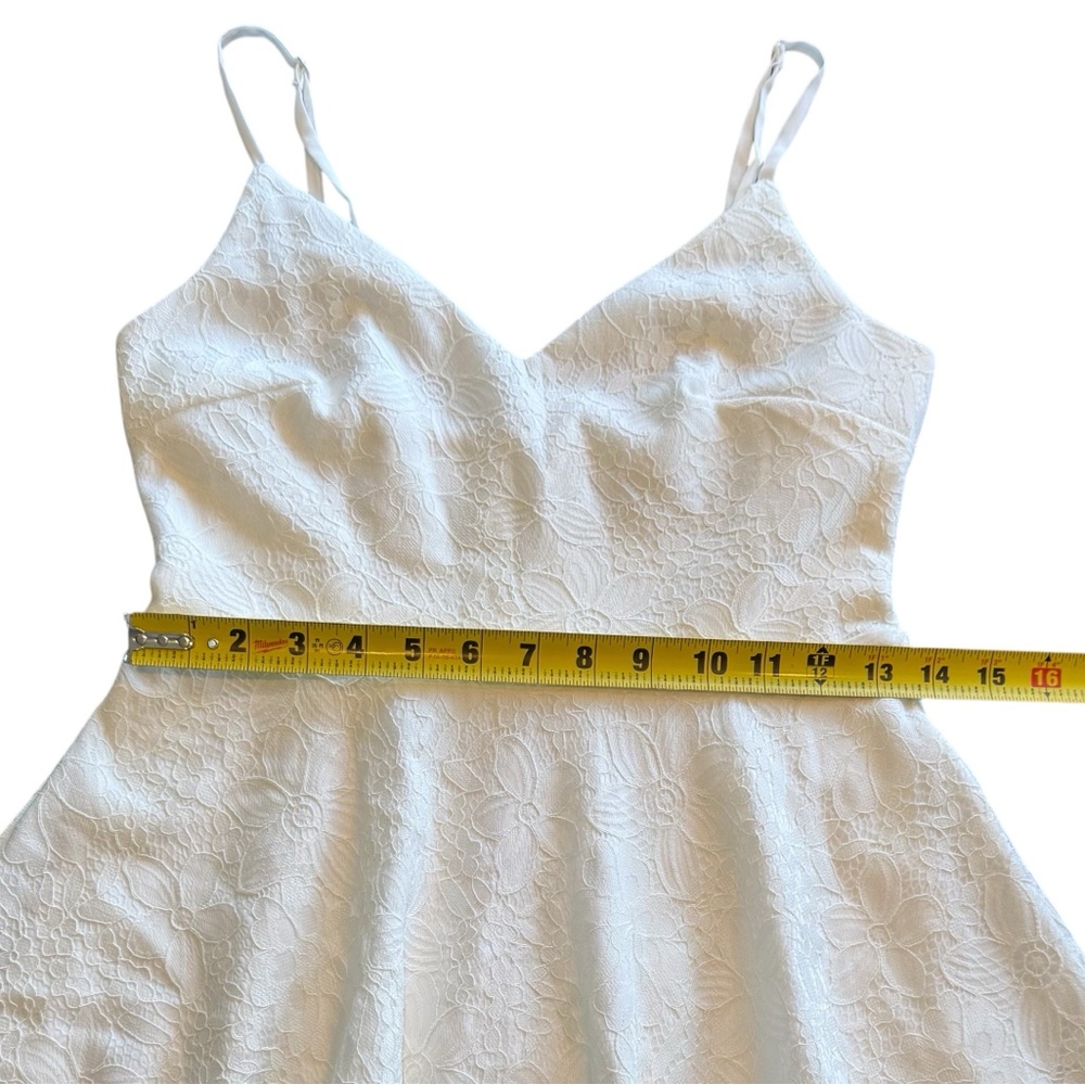 Lulu's Dress White Lace Sleeveless A-Line Women’s Size Small - Picture 13 of 13